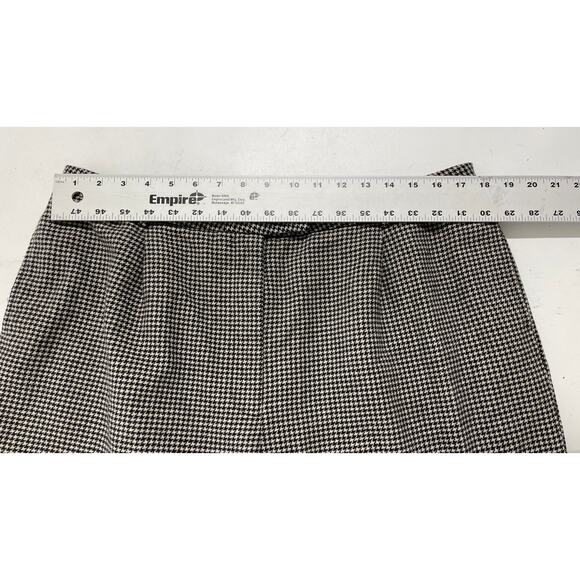 Eddie Bauer Pants Womens Plus Size 18 Black Beige Wool Blend Lined Academia - Picture 4 of 7